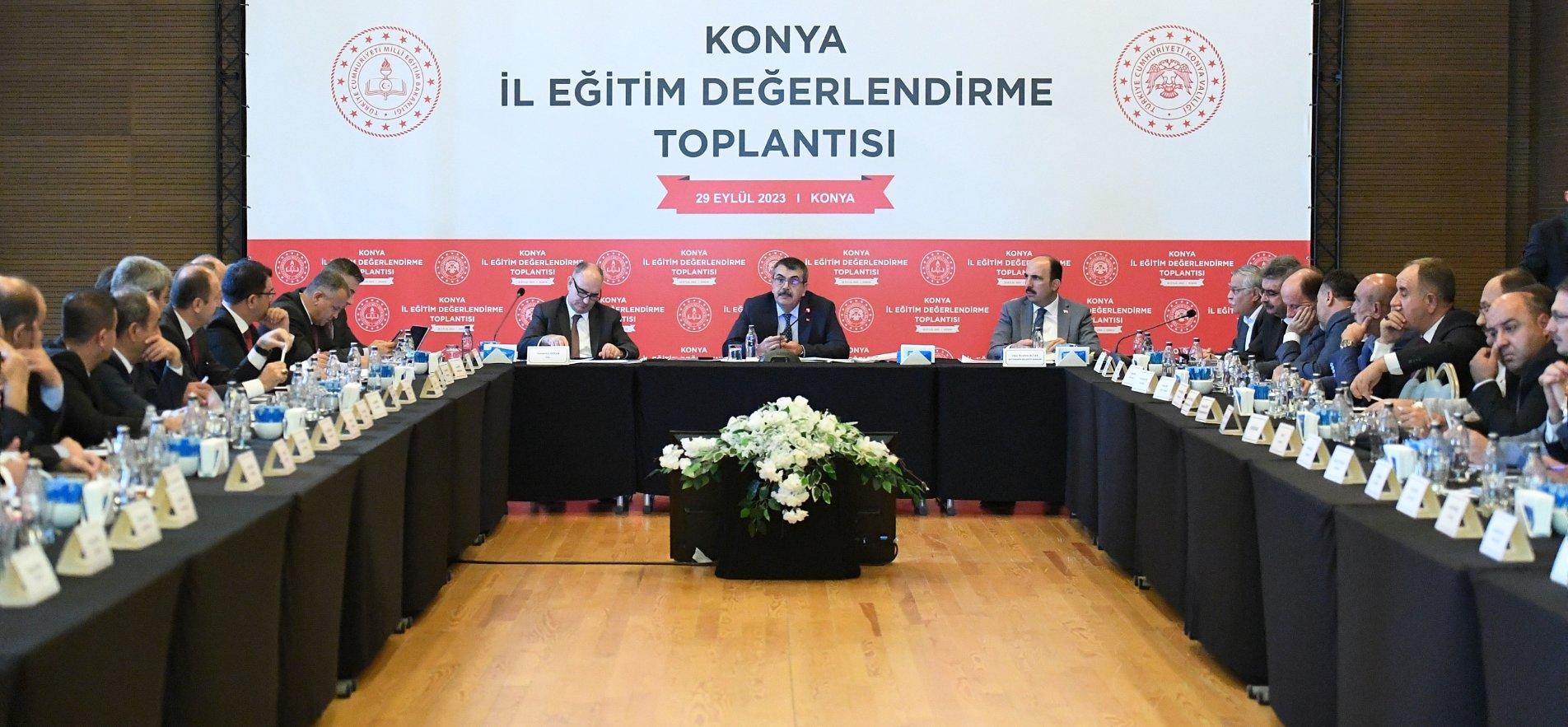 MINISTER TEKİN ATTENDS THE PROVINCIAL EDUCATION EVALUATION MEETING HELD IN KONYA